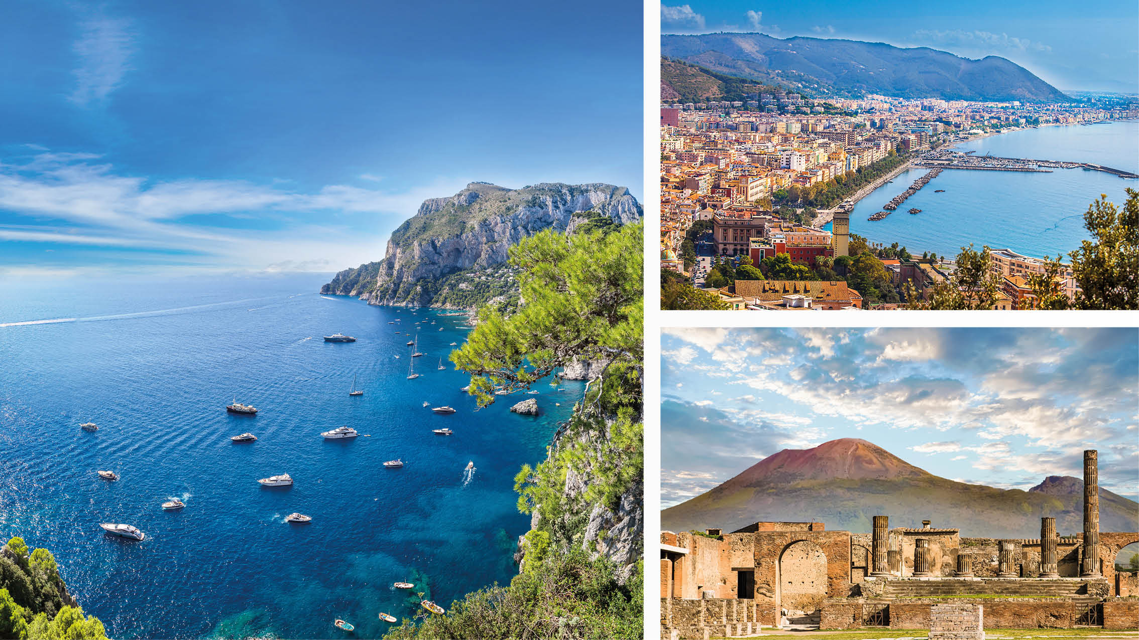 Sndag 28. juni  Salerno med utflukter til Capri og Pompeii